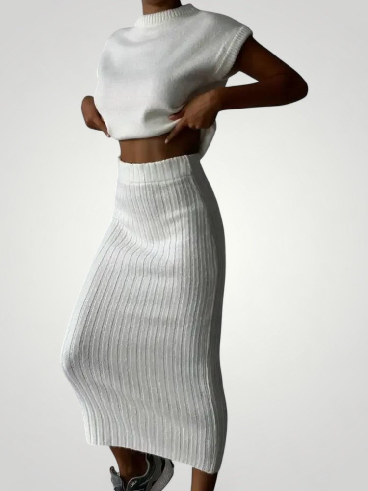 Ärmelloses Stricktop Damen im Modischen Look