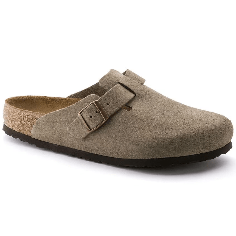 Boston Suede Taupe – Soft Footbed