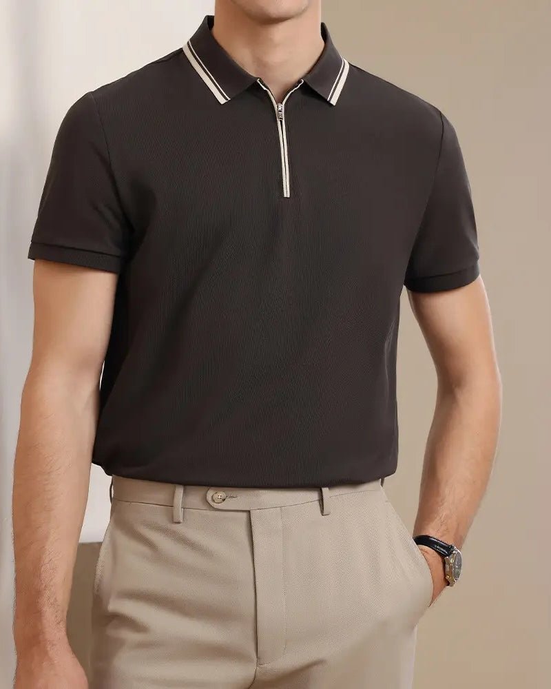The Ridgeway Zip Polo