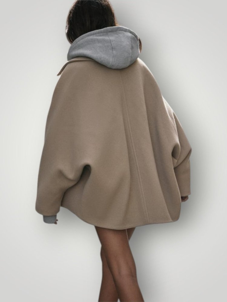Wollmantel für Damen in Beige mit elegantem Schnitt